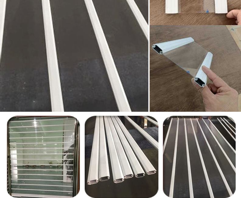 Electric Remote-controlled Anti-theft PC Transparent Stainless Steel Roll-up Door Custom-made Mall Counters Clothing Stores