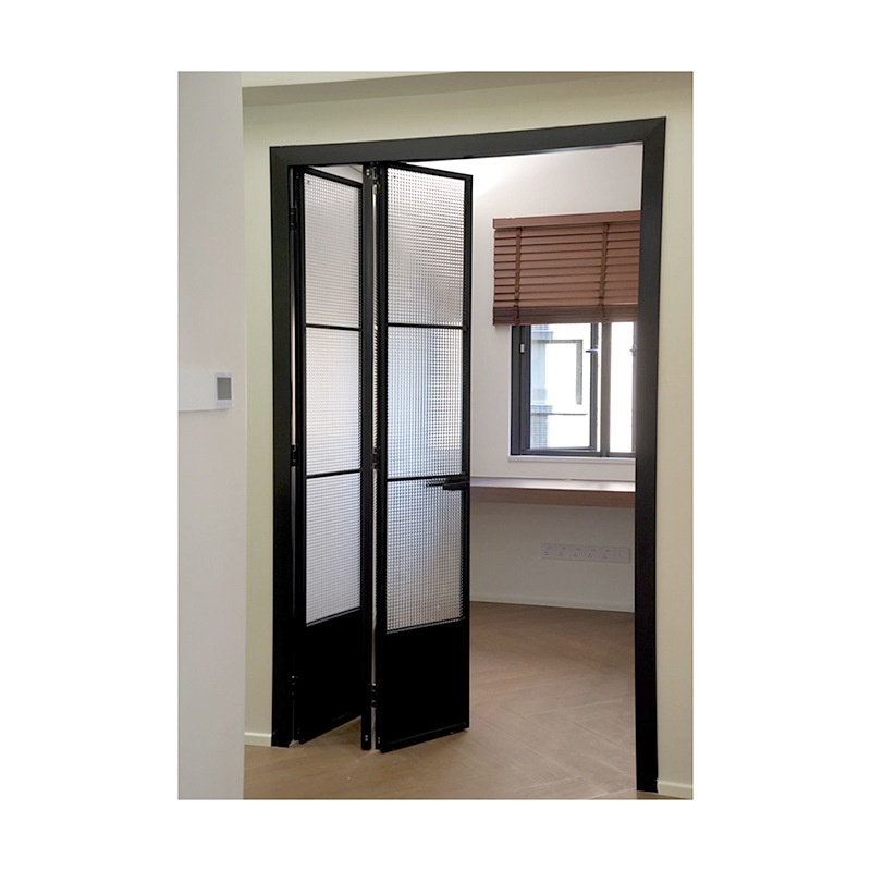 Ultra-narrow Folding Door Aluminum Alloy Tempered Glass Sound Insulation Minimalist Custom for Kitchen Living Room Balcony