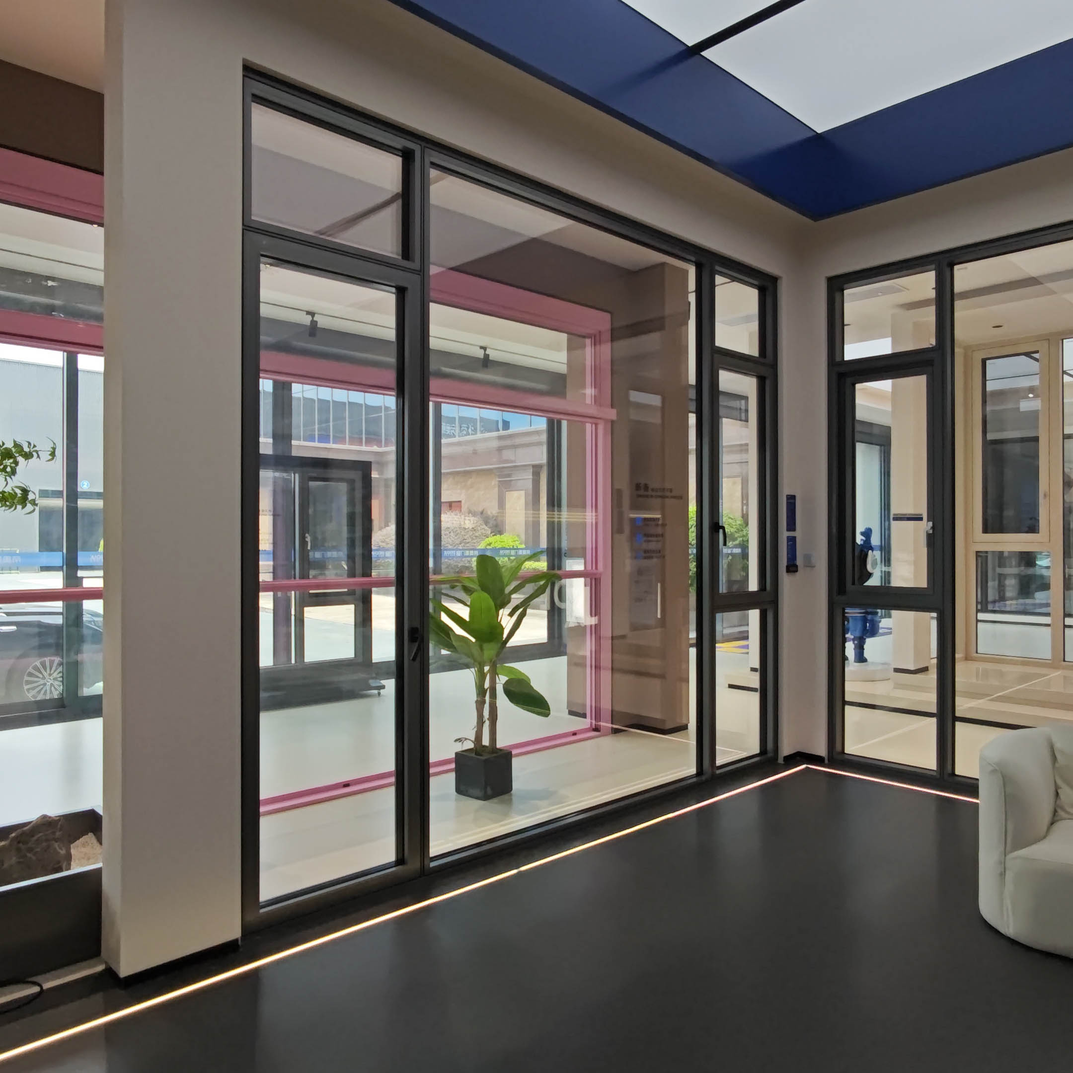 Deioux Hurricane Modern Swing Double Glaze Aluminum Composite Clad Aluminum Alloy Frame Louver Casement Windows for Bedroom