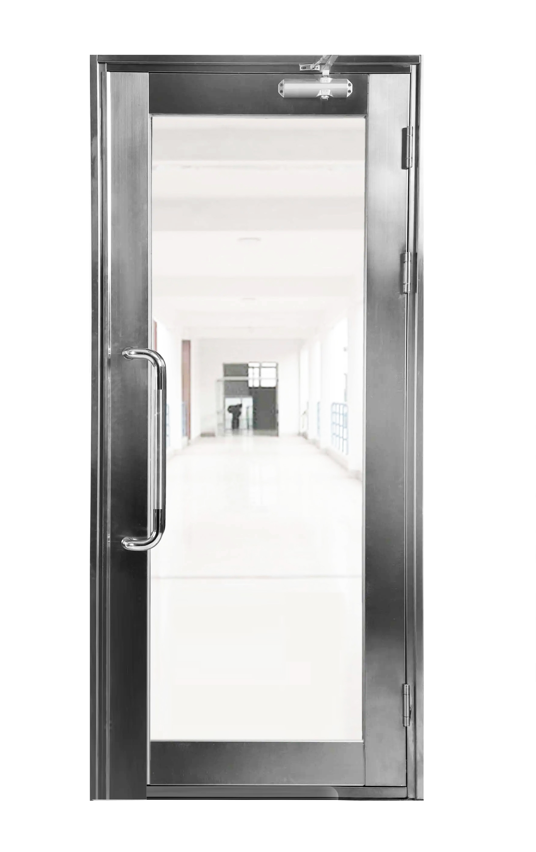 Modern Double Swing Aluminum Casement Door Detail