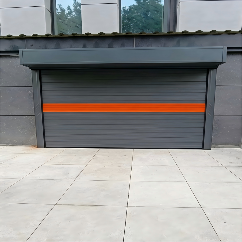 Modern Flat Surface Slat Electric Aluminum Rolling Shutter Door Remote Control Roller Gate for Shop Garage Villa Commercial Use