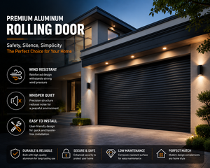 Heavy Duty Insulated Aluminum Roller Shutter Door Storm Proof Security Extruded Slats Rolling Doors for Shop Front Mall Factory