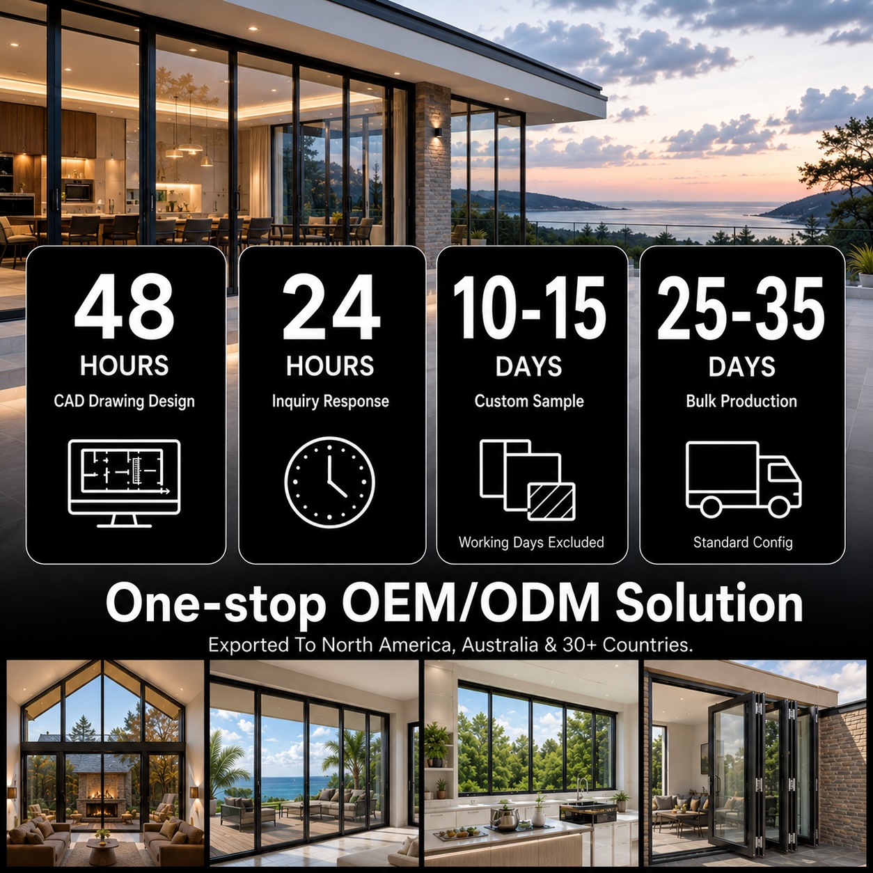 Thermal Break Tilt Turn Aluminum Windows With Double Glazed Glass, Aluminium Window Inward Opening For Houses Soundproof