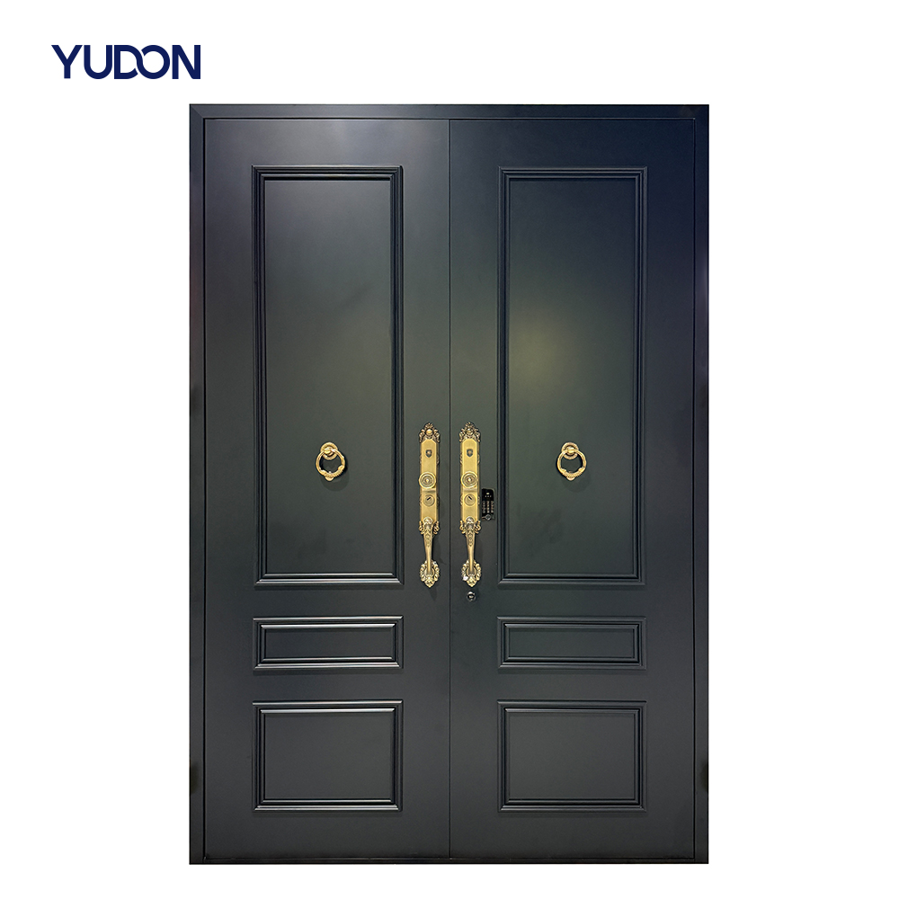YUDON DOOR Aluminum Armored Door Entrance Security Entrance Door Soundproof Heavy Duty Hinge Bullet Proof for Modern House Front