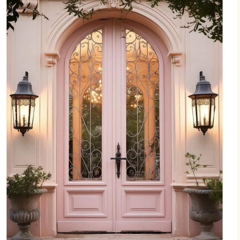 Foshan Factory for Heritage French Doors External Thermal Break Aluminium Entry Doors with Arch Design