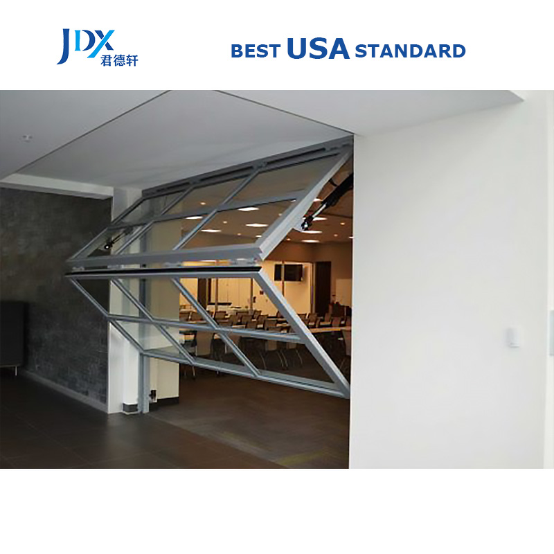 Aluminium Sectional Folding Garage Door 16x8 Overhead Carriage Gate Insulated Fold up Garage Doors
