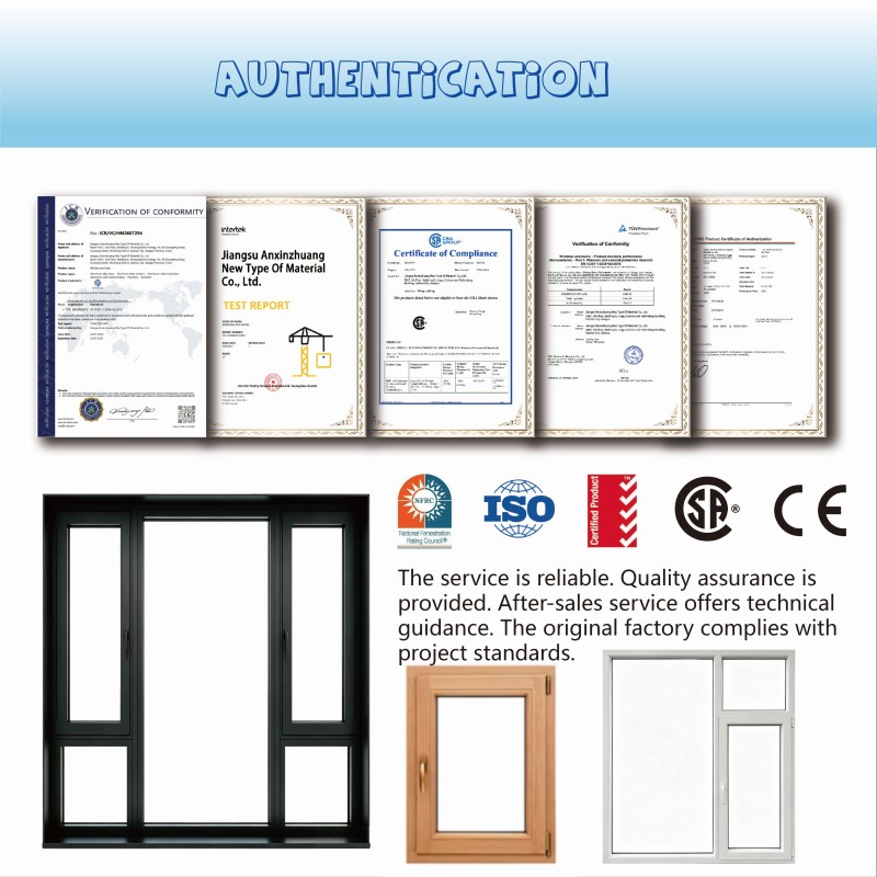PDP High-Security Anti-Theft Aluminium Clad Wood Glass Casement Doors For Courtyard And Balcony