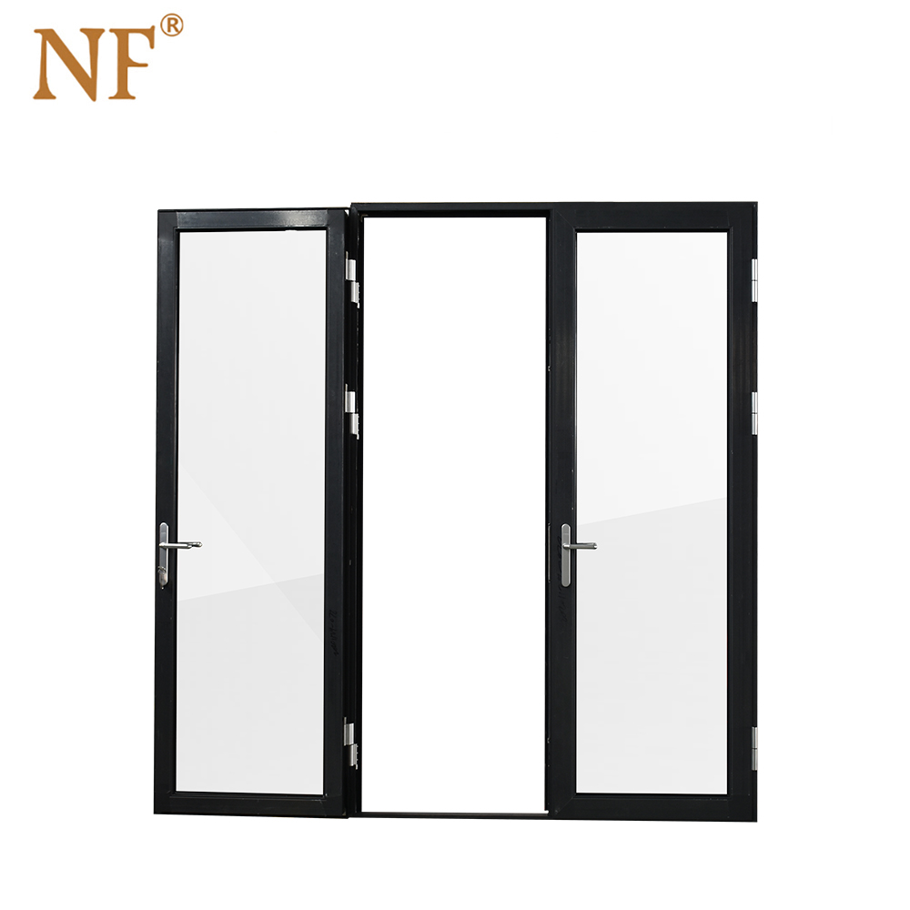 Foshan Aluminum Alloy Entry Doors Factory High Quality Modern Finished Swing Glass Door For Villa CE Certified
