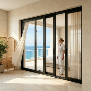 Hurricane-Resistant Double Glass Sliding Doors