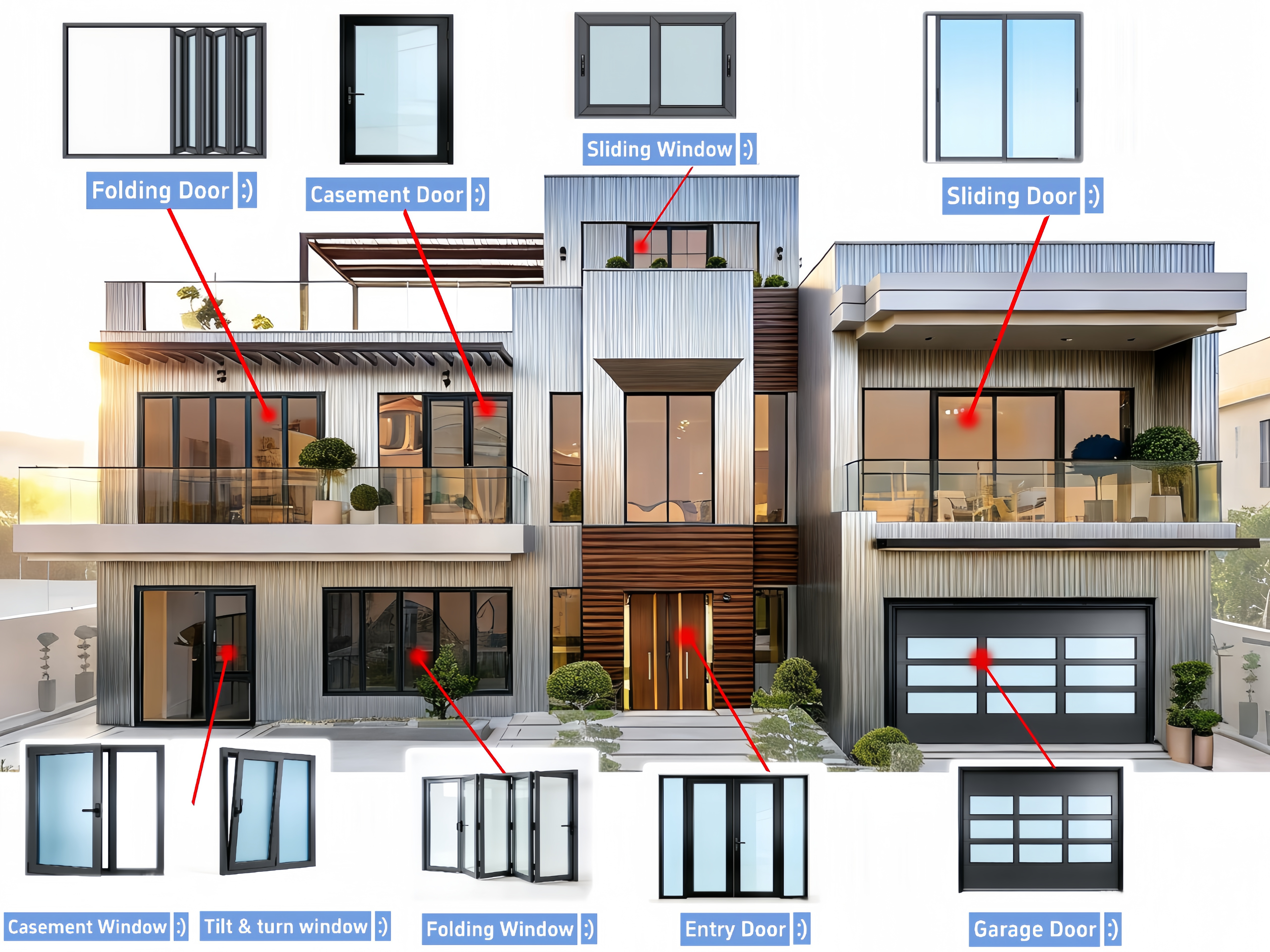 Customization Capabilities - CE Certified Aluminum Clad Wood Entrance Door Double Glazed Low-E Glass Waterproof Exterior Front Entry for Villa