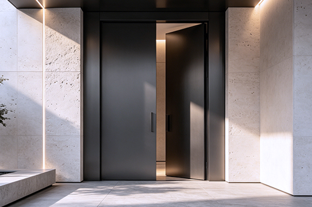 Custom engineered DERCHI entry door for a private residence