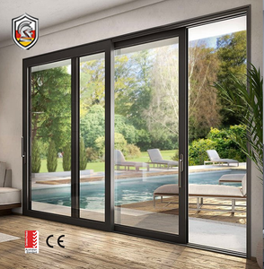 Exterior Heavy Duty Double Glazed Sliding Door Aluminium Lift and Slide