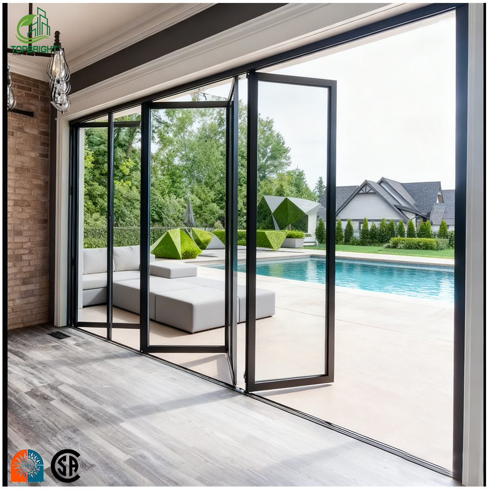 Double-layered Glass Bi Fold Patio Doors Detail