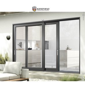 Outdoor Hurricane Proof Patio Impact Glass Exterior Balcony Sound Insulation Aluminum Sliding Doors