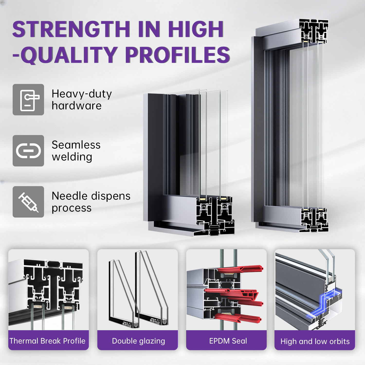 EOKO AS 1288 Thermal Break Aluminum Sliding Window Tropical Regions Double Glazed Heavy Duty Sliding Window For Builder Project
