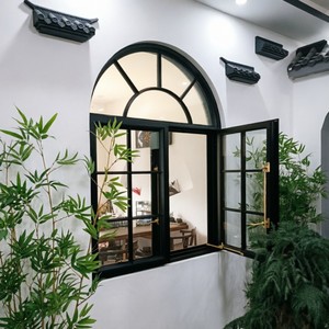PDP CE Certified Thermal Break Alloy French Casement Window Custom Wholesale Aluminum Outward Louver Villa Kitchen Bathroom