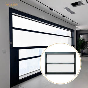 Wazzor 2026 Factory Double Glaze Motor Electric Aluminium Vertical Sliding Automatic Single Hung Window