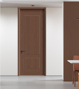 Modern Waterproof Sound-proof Finished Wood Aluminum Door with Nylon Screen for Kitchen Living Room Bedroom Bathroom Interior