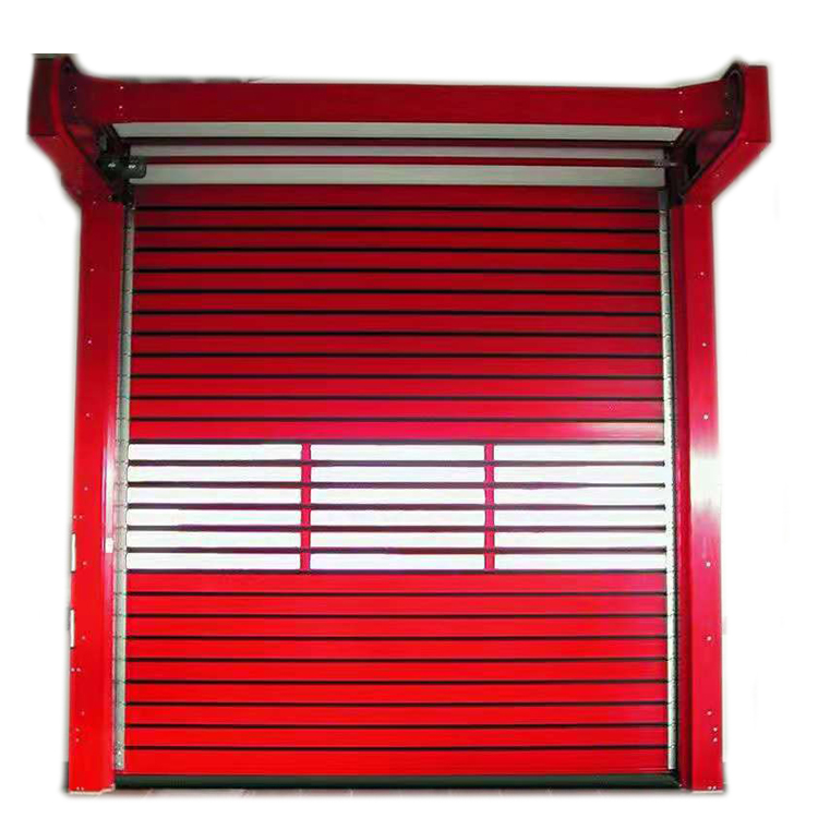 High Quality Remote Control Electric Automatic Aluminum Fast Hard Turbo Doors for Warehouse