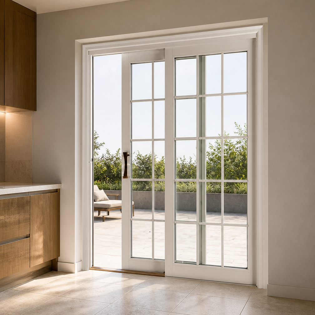 CE Modern Cladding Aluminum Sliding Door Thermal Insulation Glass Slide Door for Exterior Kitchen Patio Living Room