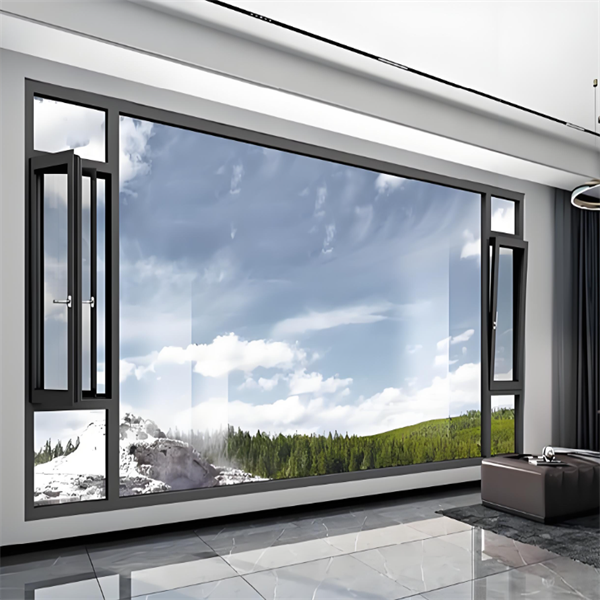 Aliinum Window Outdoor Swing Tilt and Turn windows Hurricane Impact Triple Glazing Casement windows