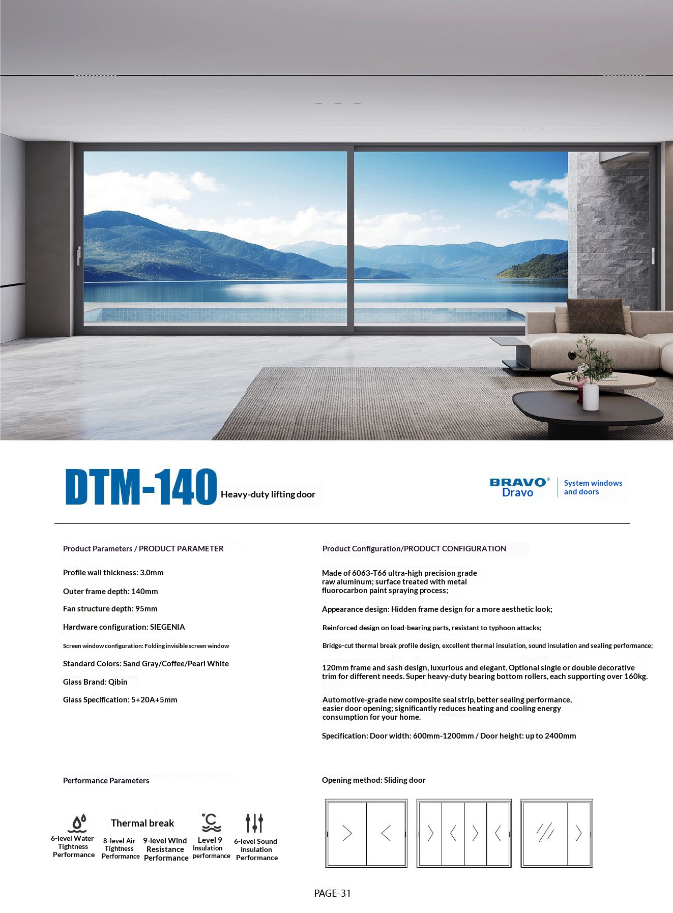 Door Doors Interior for Houses Entrance Front Sliding Composite Internal Folding Indoor Aluminum House Main Glass Entry