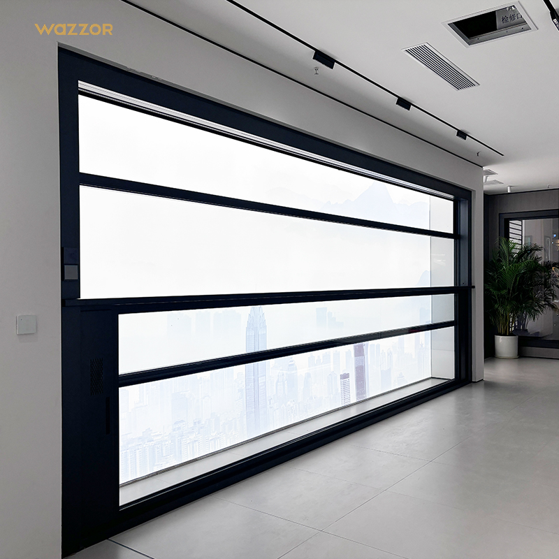 Wazzor Electric Lift Window | Motorized Vertical Operation Upward Electric Aluminum Windows Sliding Lift Window