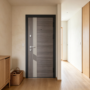 Modern Aluminum Villa Front Door Security Bulletproof Swing Entry Exterior Insulated Glass Steel Frame Design