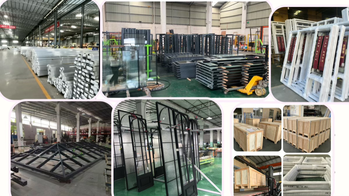 Modern Stormproof Tempered Insulated Double Glass Soundproof Thermal Break Flush Screens Villa Aluminum Casement Windows