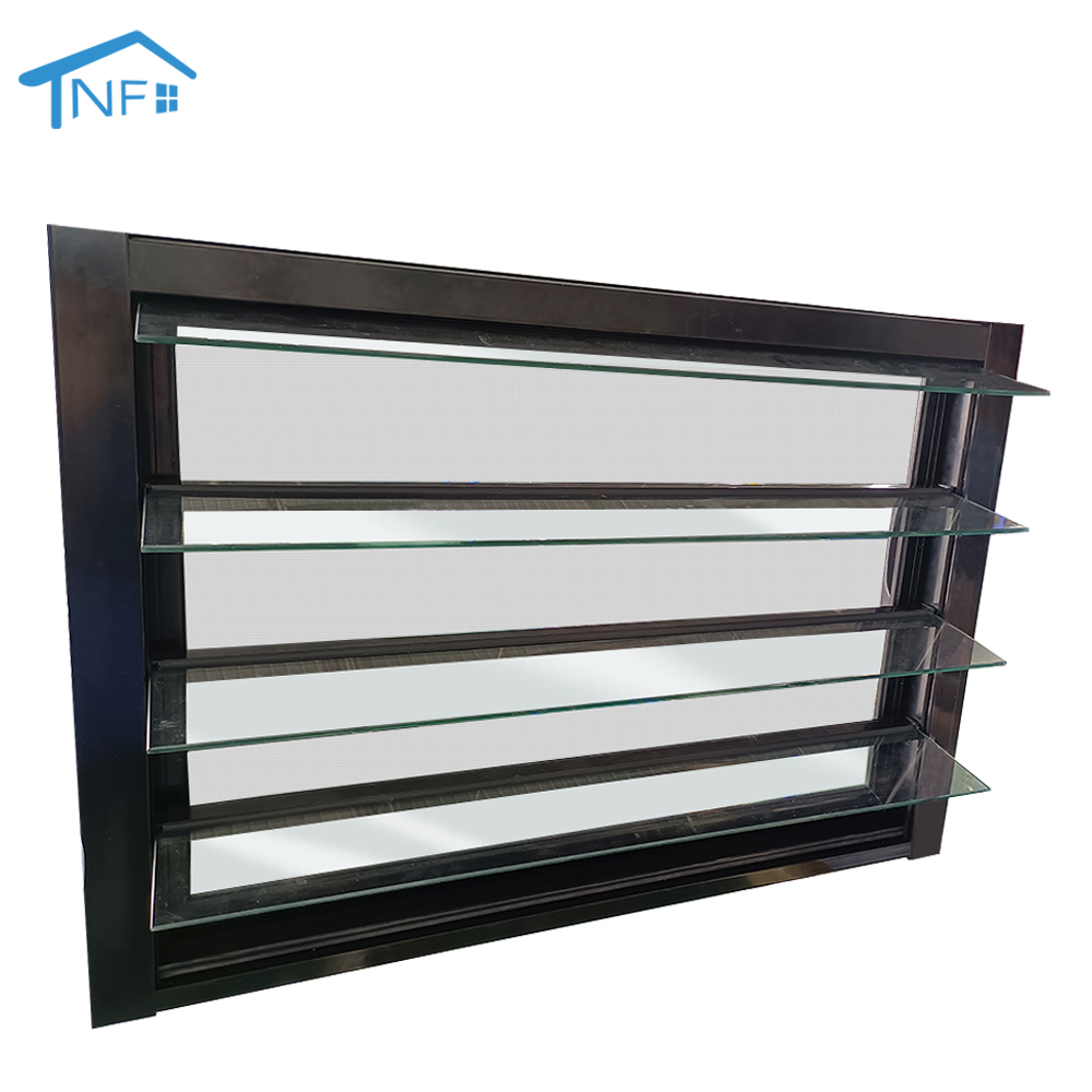 Hurricane Proof Adjustable Vertical NFRC AS2047 Venetian Blinds Aluminium DOUBLE LOW-E Tempered Glass SHUTTERS Louvre Window