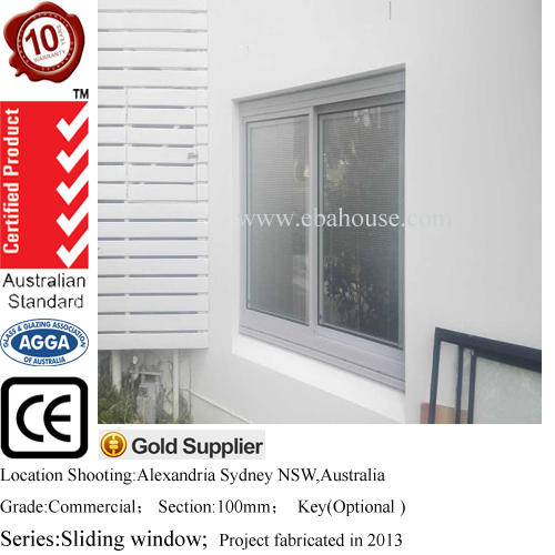 Aluminium Sliding Window for Prefab House Double Glazed Australian windows