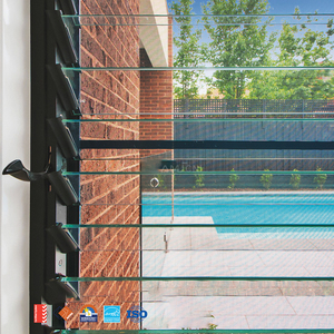 Double Glazed Villa Louvers Aluminium Windows