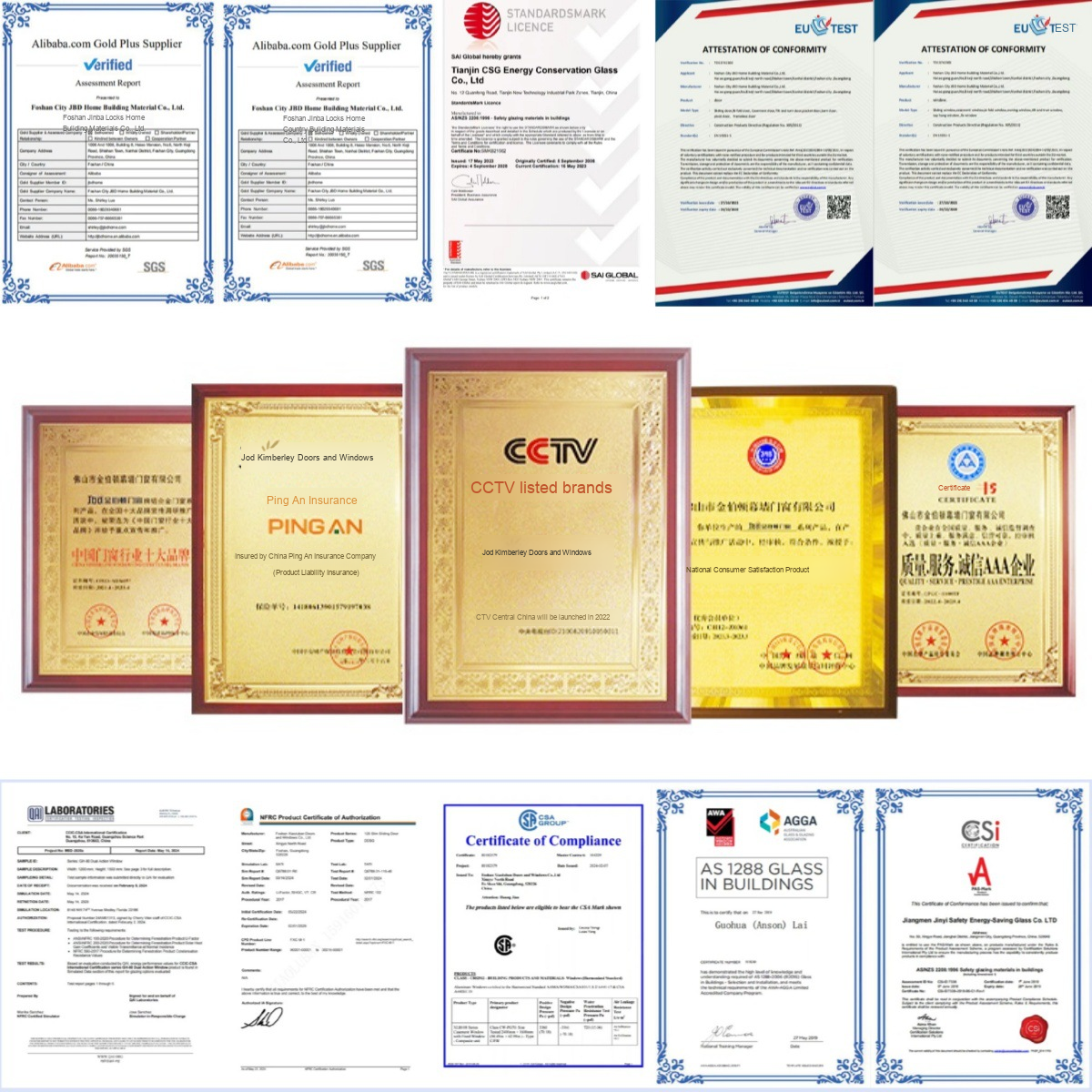 Certificates