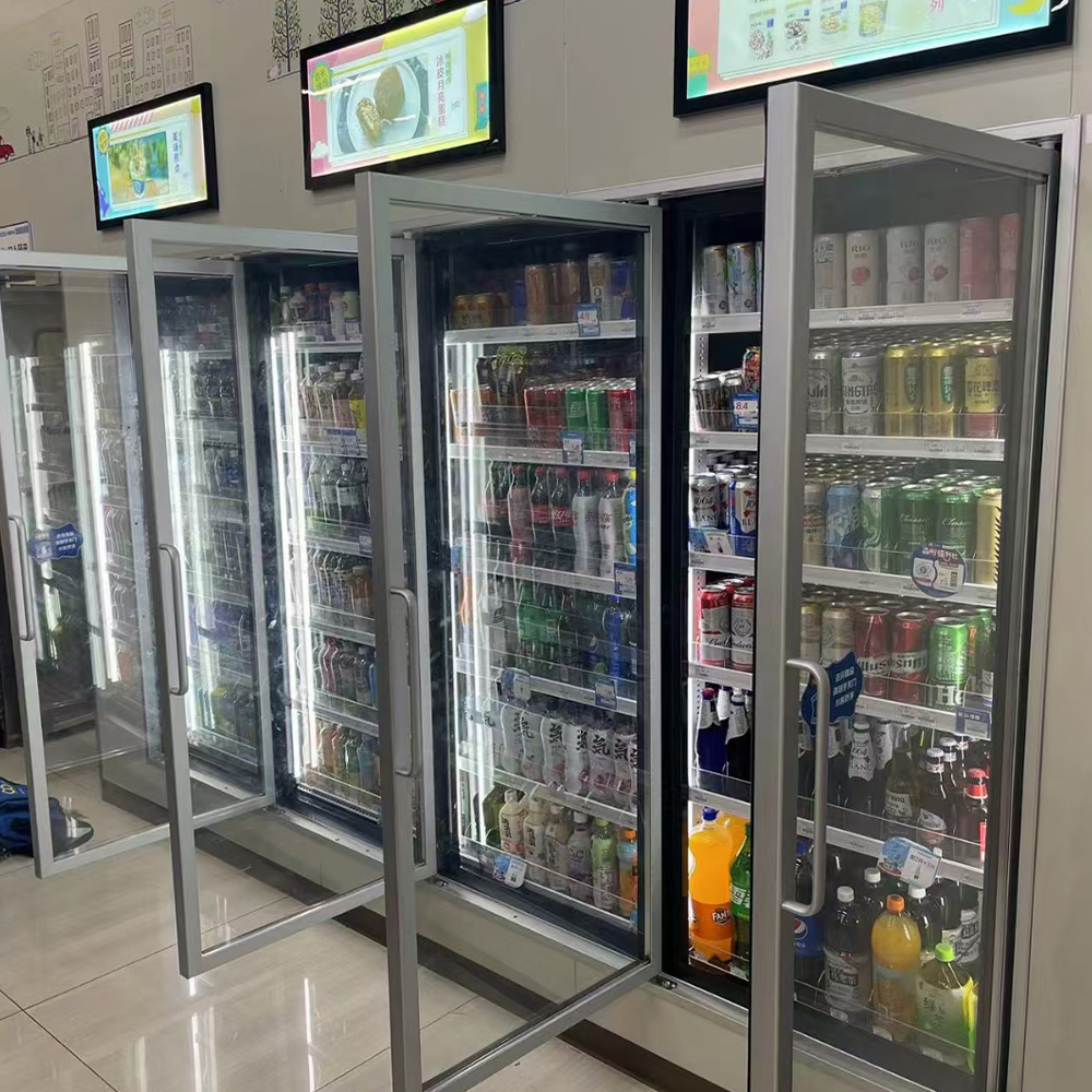 New Back-up Type Electric Heating Aluminum Alloy Glass Door for Cold Storage Facilities Hotel Household Use Easy Installation