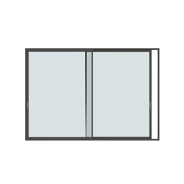 Waterproof Sliding Panoramic Double Glazed Tempered Glass Sliding Door Glass Design Patio Aluminum Sliding Doors with Big Handle