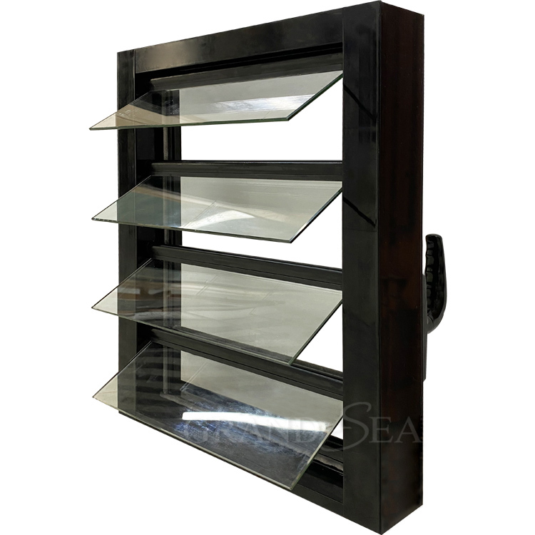 Philippines Design Aluminium Glass Louver windows / Jalousie Window