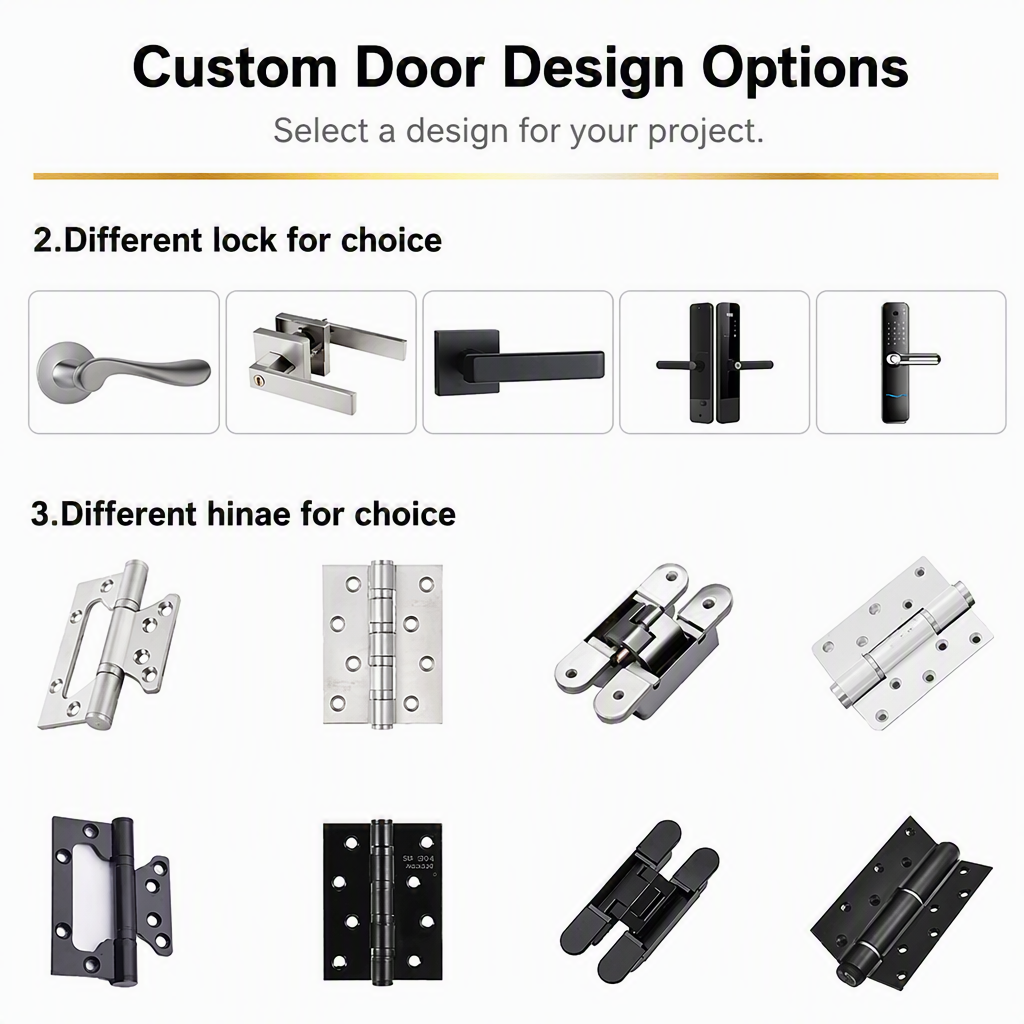 Modern Geometric Thermal Break Aluminum Pivot Entry Door Waterproof Anti-Theft Exterior Hall Villa Apartment Security Door Smart