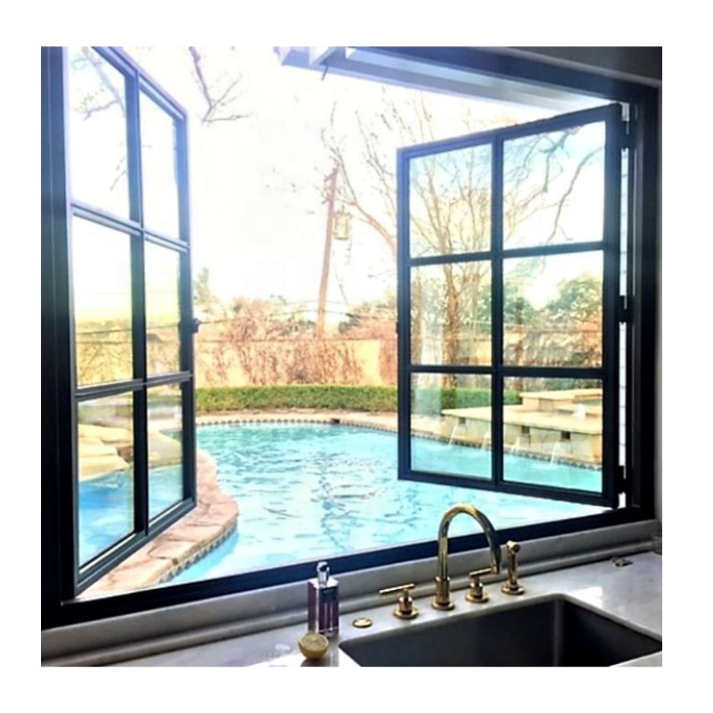 CBMmart Engineering Aluminum Alloy Doors Windows Bulk Custom Supermarket Exterior Anti-theft Pressure Resistant Minimalist