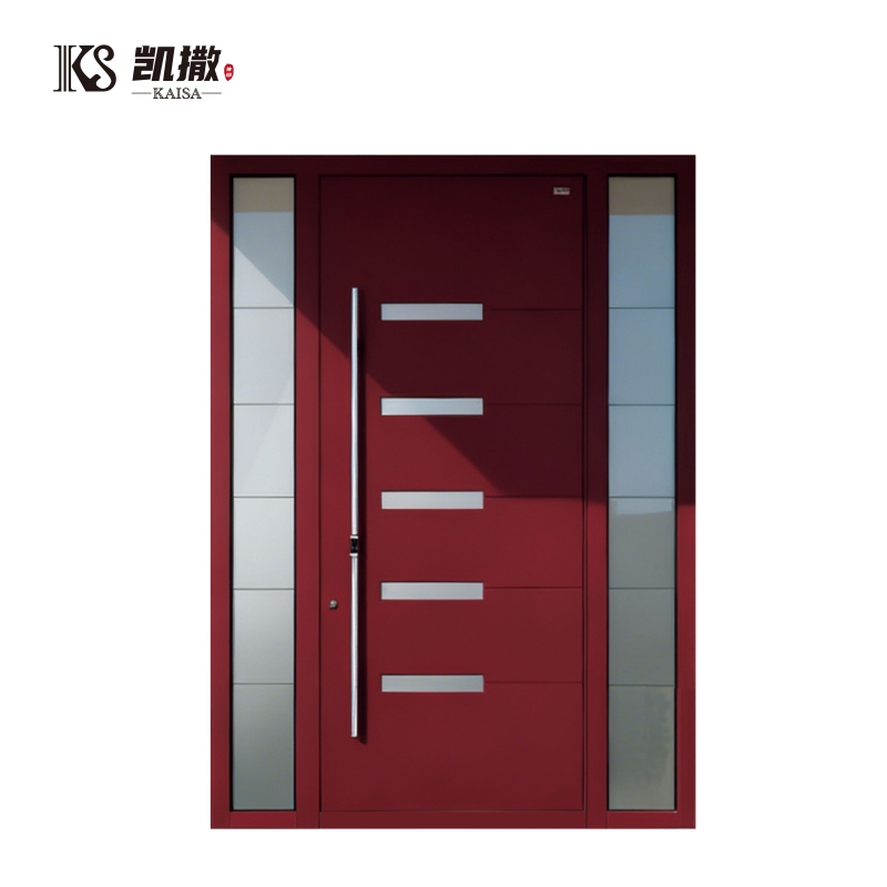 Modern Swing Opening Front Entry Doors Wood Aluminum Alloy Metal Iron Exterior Security Doors Exterior Doors for Houses