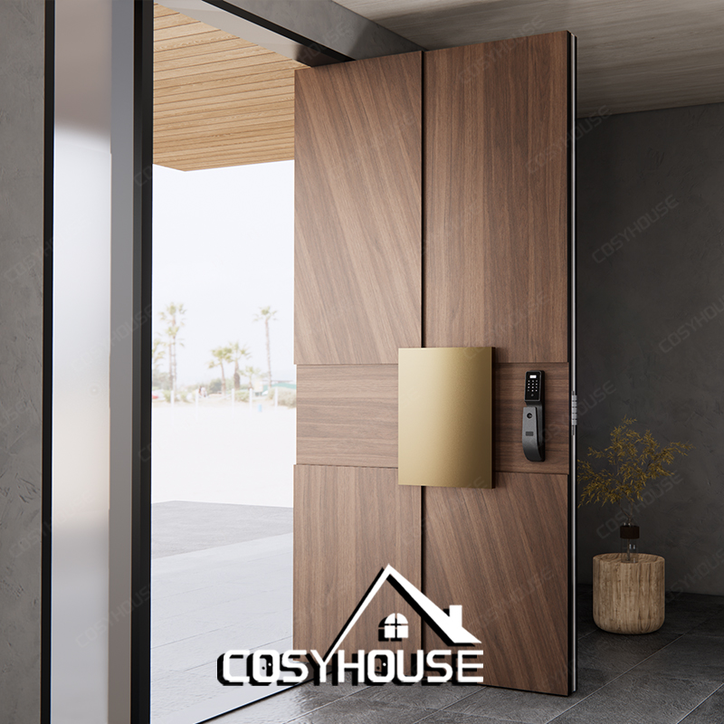 Custom Aluminum Entrance Door Exterior Aluminum Front Door for Villa House Apartment Project