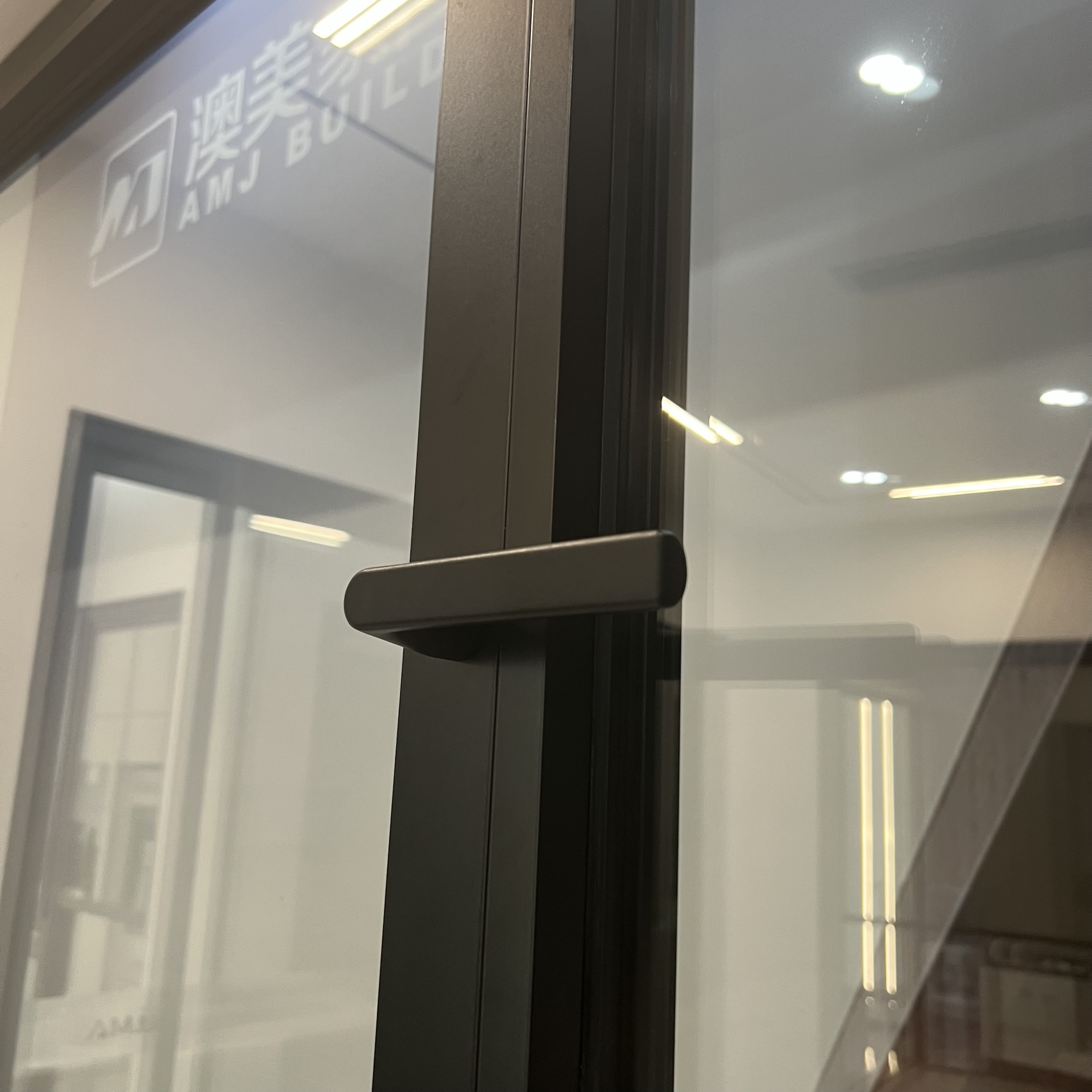 AMJ NFRC American Style Aluminum Casement Windows with Crank Handle Smooth Opening Outward Opening Glass Windows
