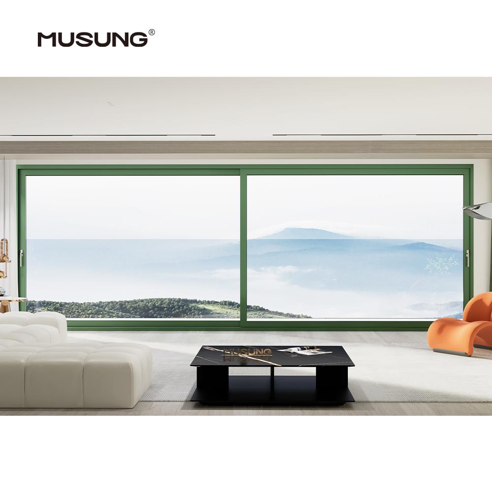 Residential House Commercial Heavy Duty Thermal Break Sliding Door Aluminum Lift and Slide Patio Glass Door