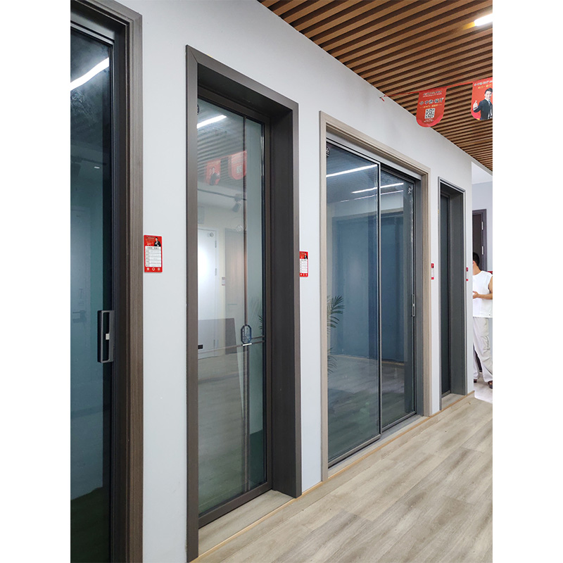 Factory Direct Supplier Modern French Glass Door Black Aluminum Frame Waterproof Front Entry Casement Swing Door