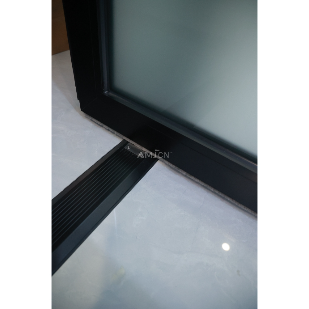 AMJ American NFRC Standard Windproof Waterproof Energy-saving Aluminum Pivot Entry Doors for Luxury Residential Entrance Doors