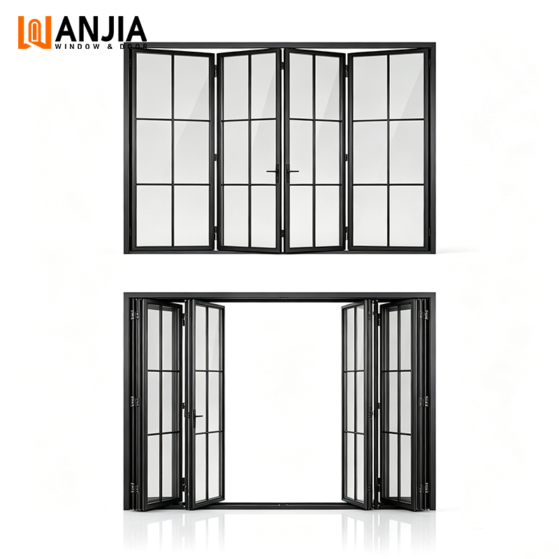 American Standard Grill Design Interior Bi Fold Folding Door Villa Accordion Aluminum Folding Patio Door