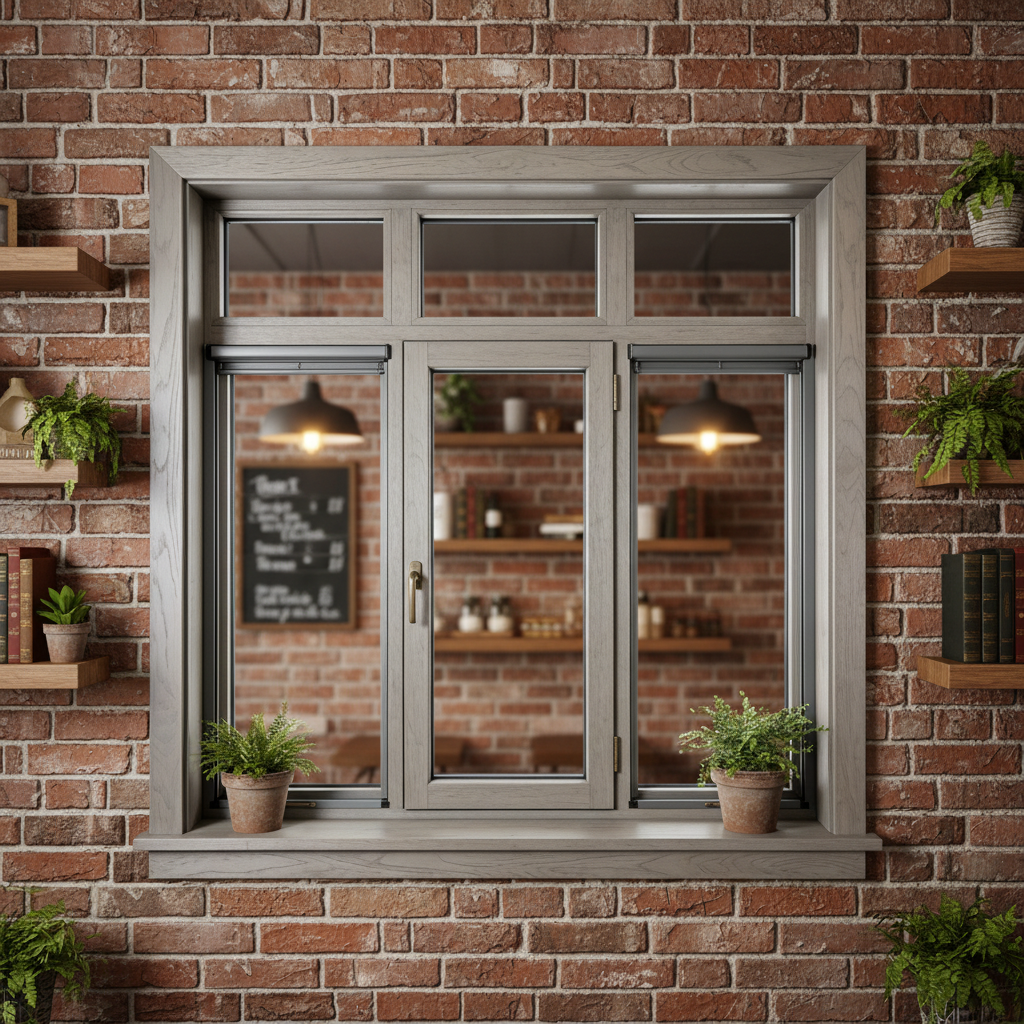 Double Glazed Single Hung Sliding Soundproof Aluminum Clad Wood Windows Interior/Exterior Replacement for Hotel Kitchen Use