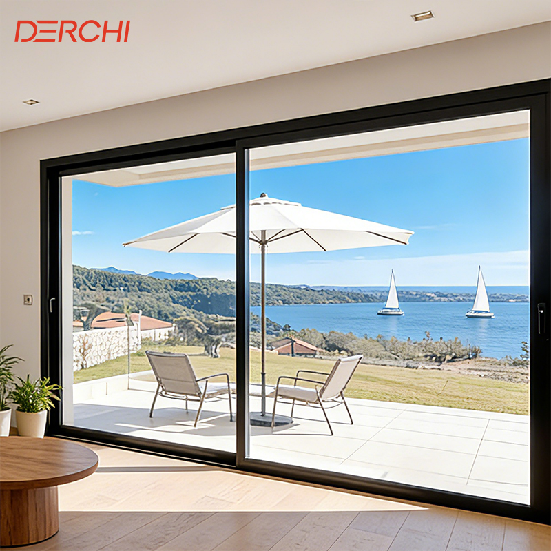 Canadian C SA Standard Heavy-Duty Modern Energy Efficient External Glass Slide Large Sliding Patio Doors And Windows For Home