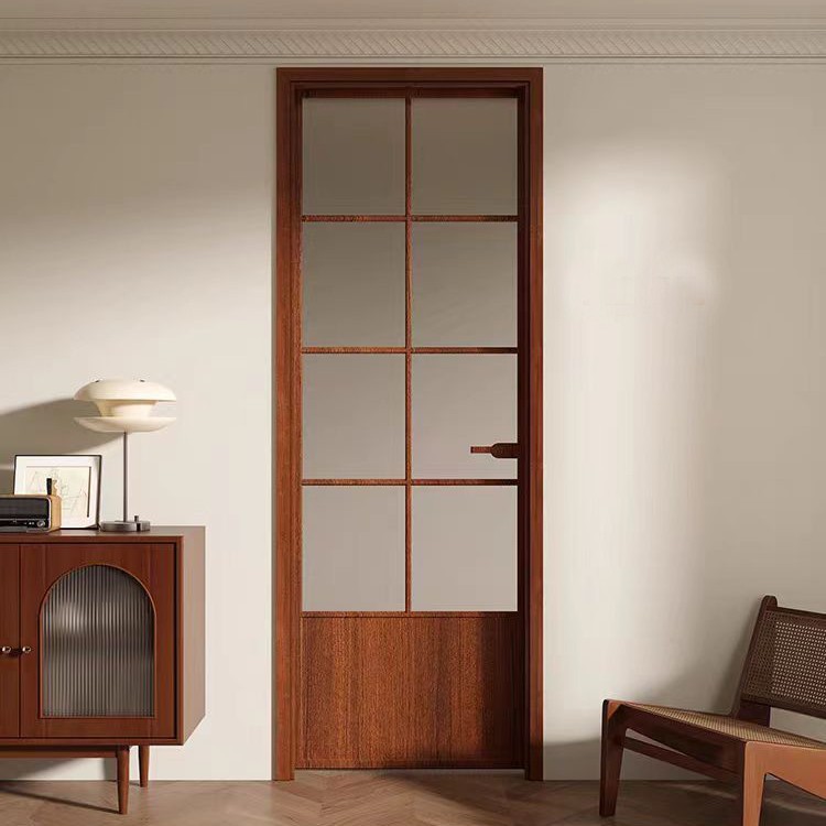 Luxury Arched Glass Sliding Door Slim Frame Metal Alloy Interior Pocket Door