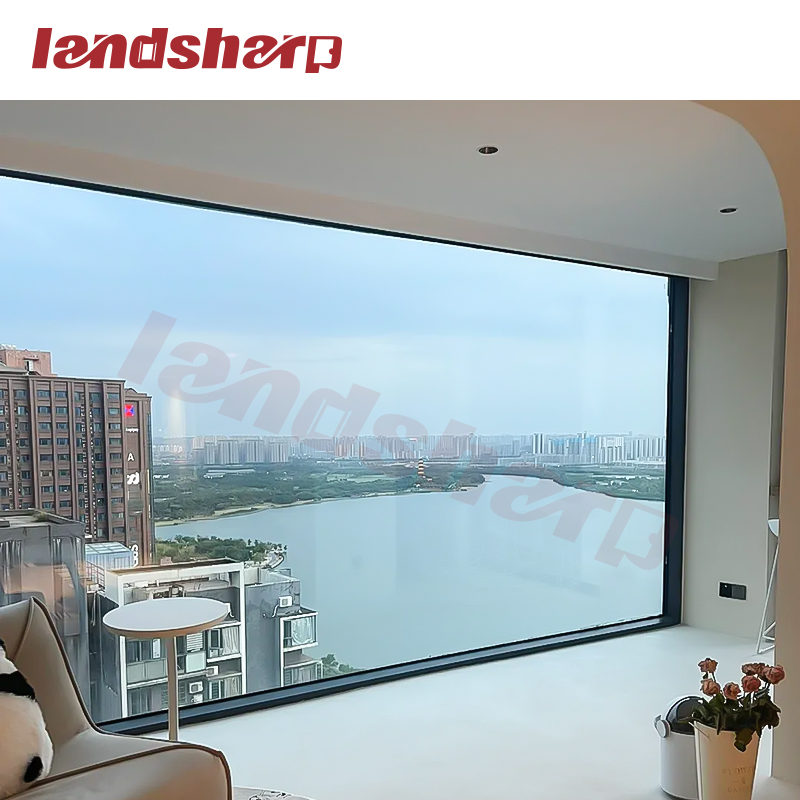 Panoramic Residential Aluminum Picture Windows Glazed Sound Proof Floor to Ceiling Large Glass Fixed Windows