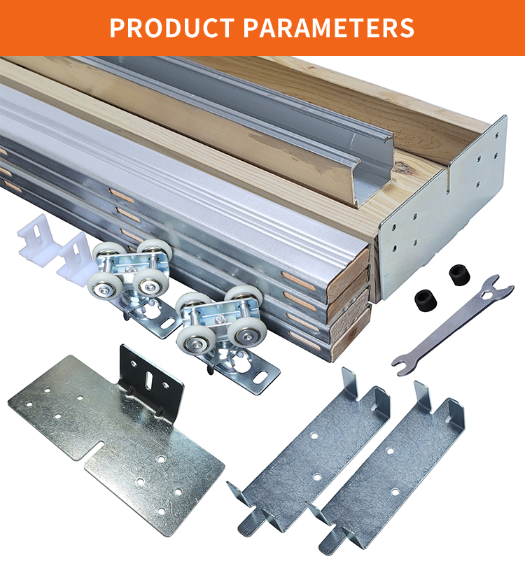 4W 250LBS Pocket Door Hardware Frame Kit Detail